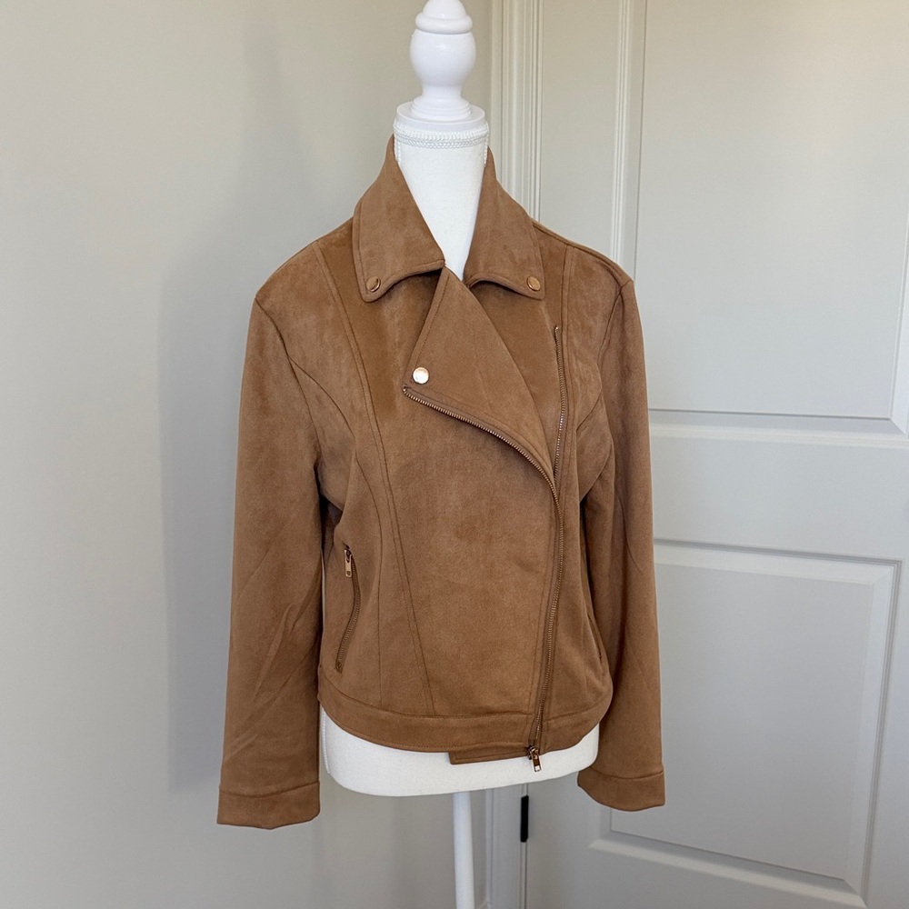 Blue Rain Camel Leather Jacket